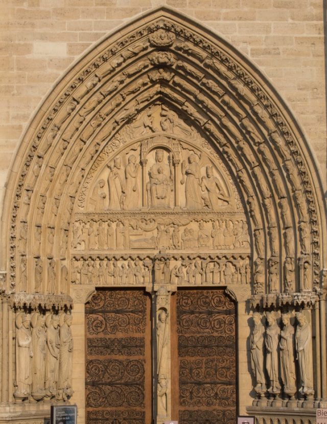 Zahodni portal katedrale Notre-Dame 